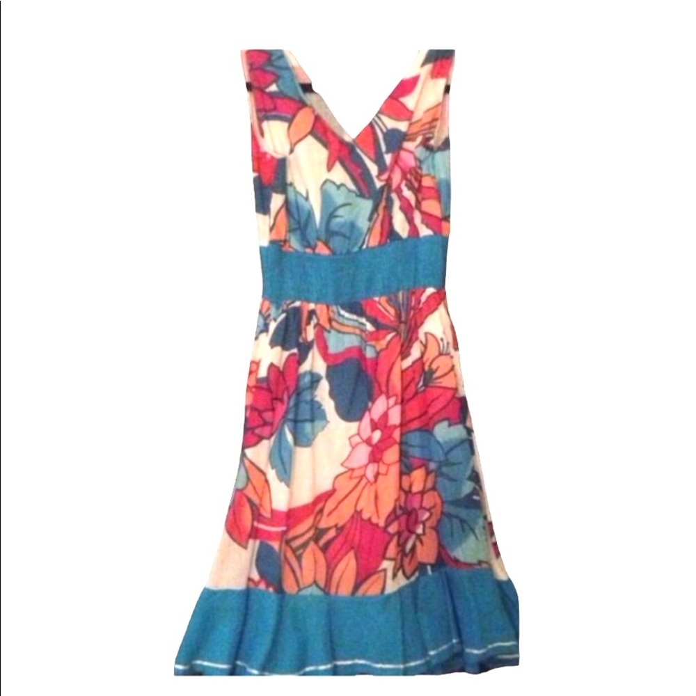 🔴Floral Cotton Sun Dress - Picture 2 of 4